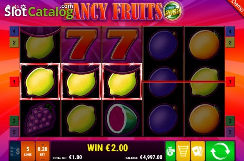 Οθόνη3. Fancy Fruits Double Rush Κουλοχέρης