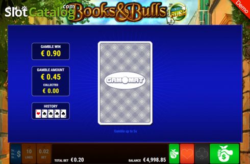 Οθόνη6. Books and Bulls Double Rush Κουλοχέρης