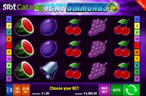 Οθόνη2. Sticky Diamonds Double Rush Κουλοχέρης 