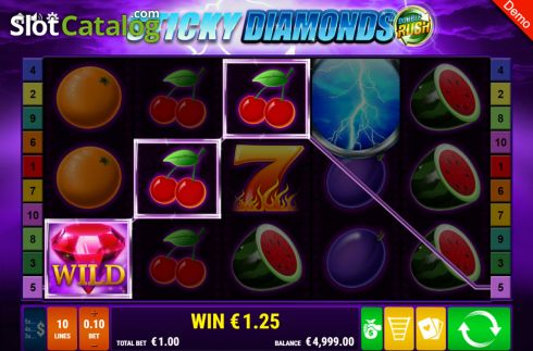 Οθόνη3. Sticky Diamonds Double Rush Κουλοχέρης 
