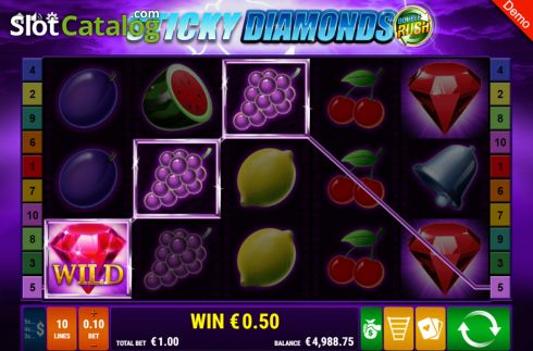 Οθόνη5. Sticky Diamonds Double Rush Κουλοχέρης 