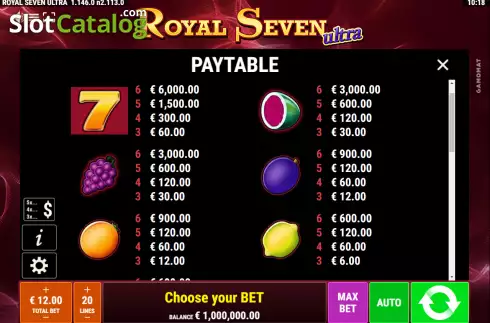 Οθόνη6. Royal Seven Ultra Κουλοχέρης