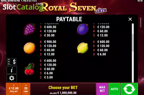 Οθόνη7. Royal Seven Ultra Κουλοχέρης