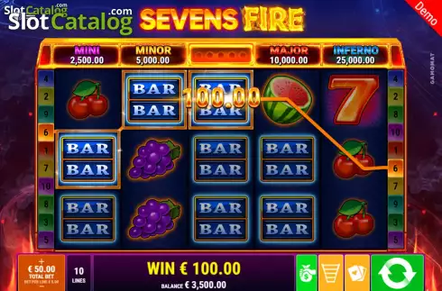 Οθόνη3. Sevens Fire Κουλοχέρης 