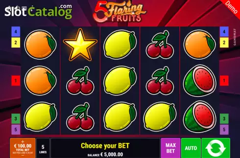 Οθόνη2. 5 Flaring Fruits Κουλοχέρης