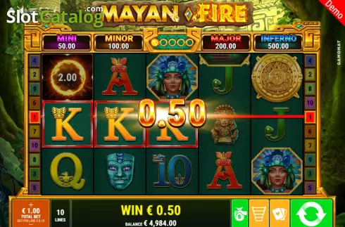 Οθόνη3. Mayan Fire Κουλοχέρης