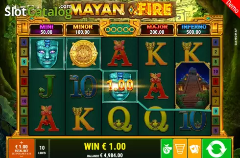Οθόνη4. Mayan Fire Κουλοχέρης
