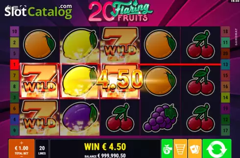 Οθόνη3. 20 Flaring Fruits Κουλοχέρης
