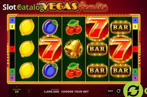 Οθόνη2. Vegas Fruits Κουλοχέρης
