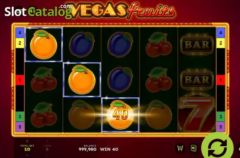 Οθόνη3. Vegas Fruits Κουλοχέρης