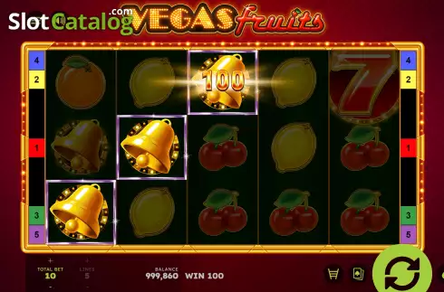 Οθόνη7. Vegas Fruits Κουλοχέρης