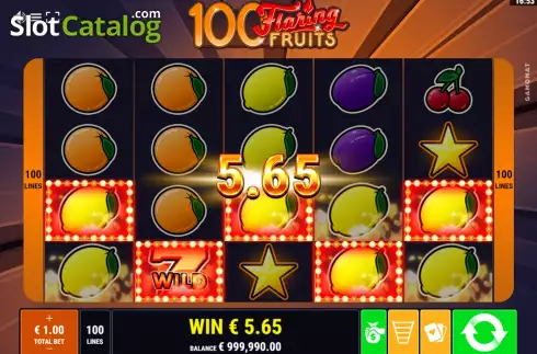 Οθόνη3. 100 Flaring Fruits Κουλοχέρης