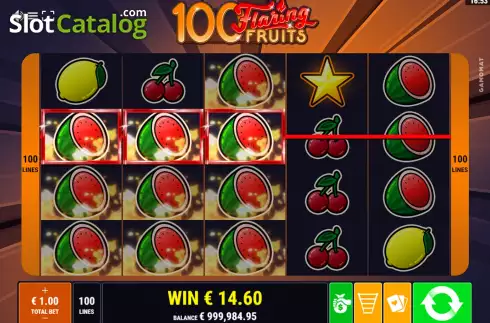Οθόνη4. 100 Flaring Fruits Κουλοχέρης