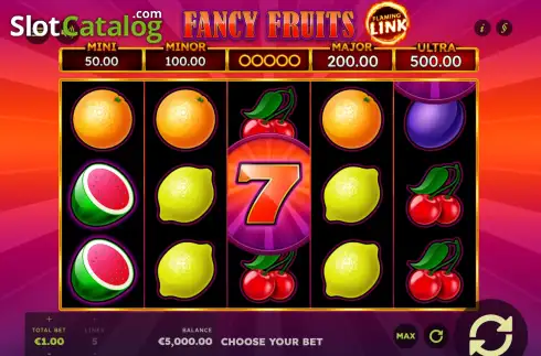 Οθόνη2. 7 Fancy Fruits Flaming Link Κουλοχέρης