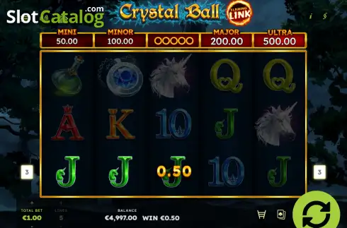 Οθόνη3. Crystal Ball Flaming Link Κουλοχέρης