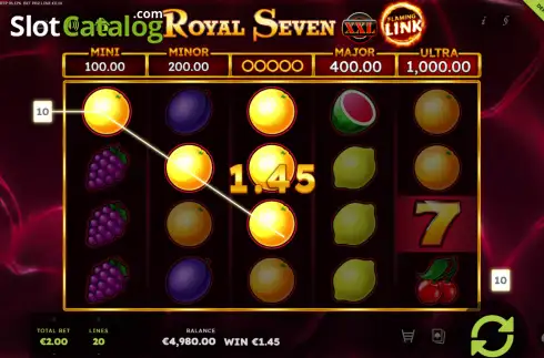 Οθόνη3. Royal Seven XXL Flaming Link Κουλοχέρης