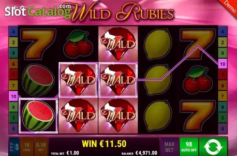Οθόνη6. Wild Rubies Κουλοχέρης 