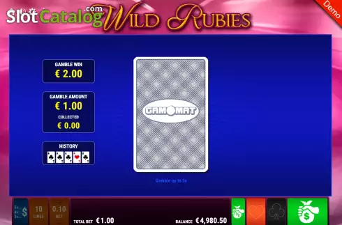 Οθόνη4. Wild Rubies Κουλοχέρης 