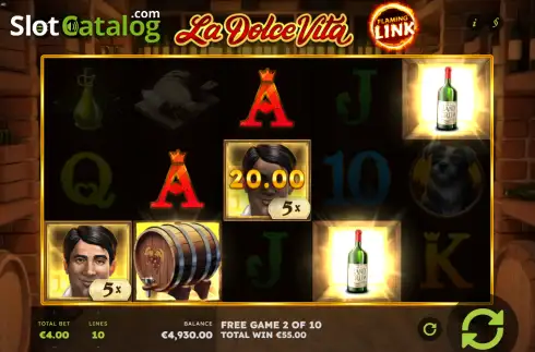 Οθόνη3. La Dolce Vita Flaming Link Κουλοχέρης