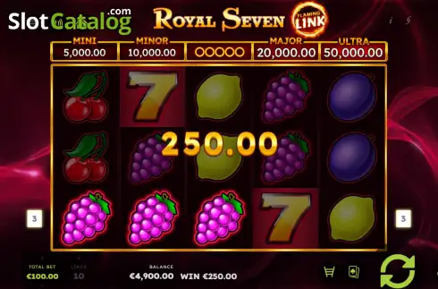 Οθόνη3. Royal Seven Flaming Link Κουλοχέρης 