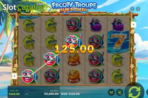 Οθόνη3. Frooty Troupe Sun Splash Κουλοχέρης