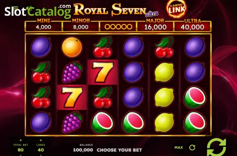 Οθόνη2. 7 Royal Seven Ultra Flaming Link Κουλοχέρης 