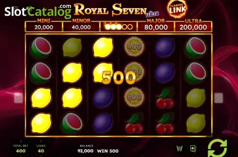 Οθόνη3. 7 Royal Seven Ultra Flaming Link Κουλοχέρης 