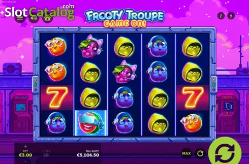 Οθόνη2. Frooty Troupe - Game On! Κουλοχέρης 