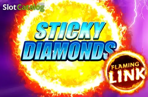 Sticky Diamonds Flaming Link Λογότυπο Sticky Diamonds Flaming Link Λογότυπο