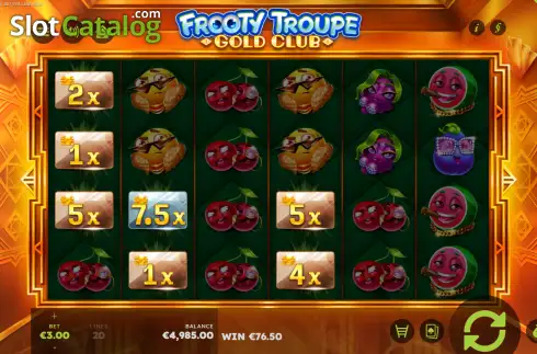 Οθόνη3. Frooty Troupe - Gold Club Κουλοχέρης