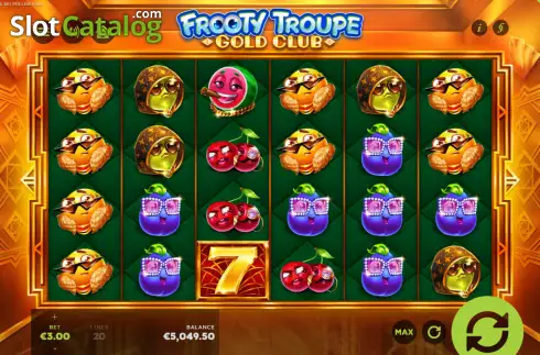 Οθόνη2. Frooty Troupe - Gold Club Κουλοχέρης