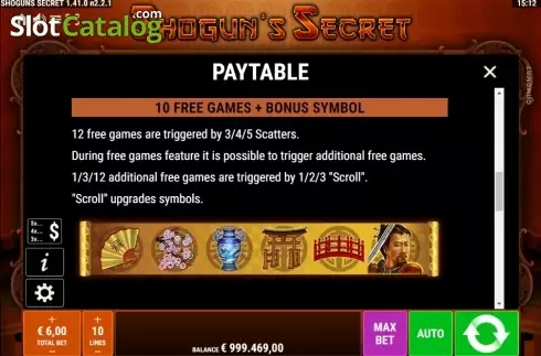 Οθόνη9. Shogun’s Secret Κουλοχέρης