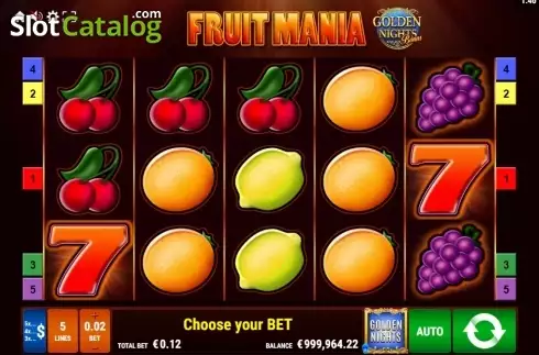 Οθόνη2. Fruit Mania GDN Κουλοχέρης