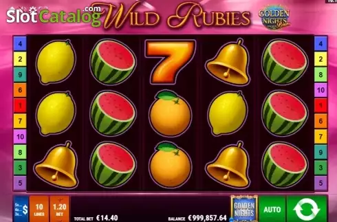 Οθόνη3. Wild Rubies GDN Κουλοχέρης 