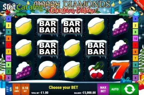 Οθόνη2. Maaax Diamonds Christmas Edition Κουλοχέρης