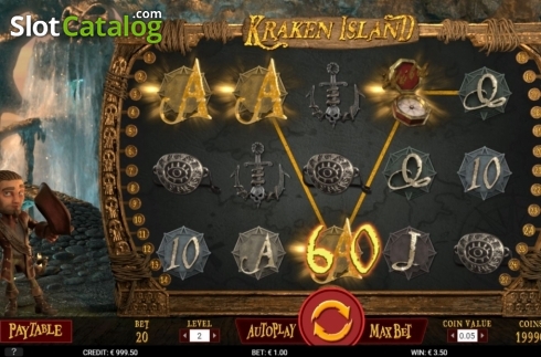 Οθόνη3. Kraken Island (Gamshy) Κουλοχέρης
