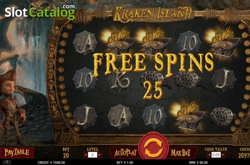 Οθόνη4. Kraken Island (Gamshy) Κουλοχέρης