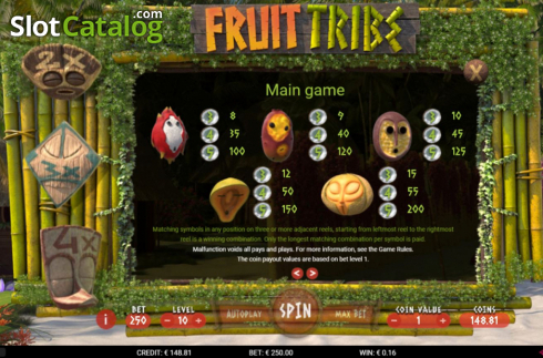 Οθόνη8. Fruit Tribe Κουλοχέρης