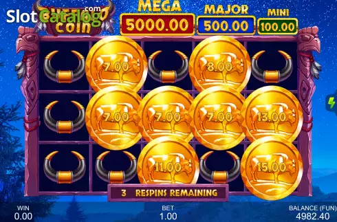 Οθόνη5. Buffalo Coin: Hold The Spin Κουλοχέρης 