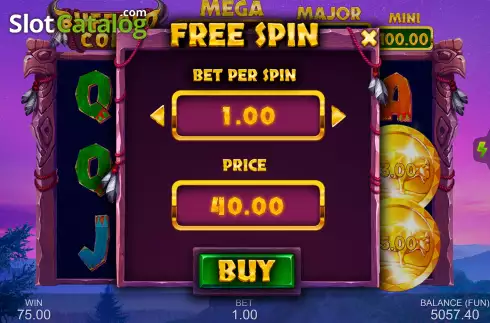 Οθόνη7. Buffalo Coin: Hold The Spin Κουλοχέρης 