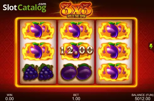 Οθόνη4. 3x3: Hold The Spin Κουλοχέρης