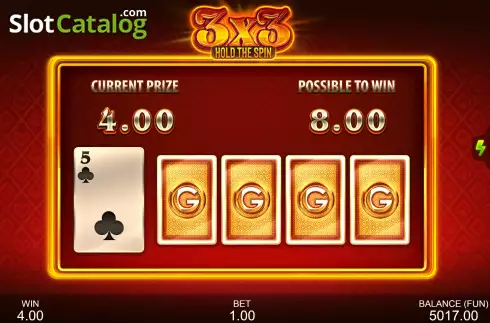 Οθόνη5. 3x3: Hold The Spin Κουλοχέρης