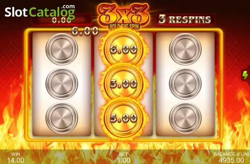 Οθόνη7. 3x3: Hold The Spin Κουλοχέρης