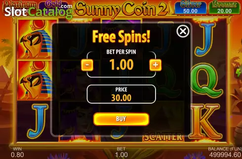 Οθόνη6. Sunny Coin 2: Hold The Spin Κουλοχέρης 