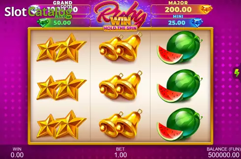 Οθόνη2. Ruby Win: Hold The Spin Κουλοχέρης