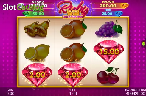 Οθόνη6. Ruby Win: Hold The Spin Κουλοχέρης