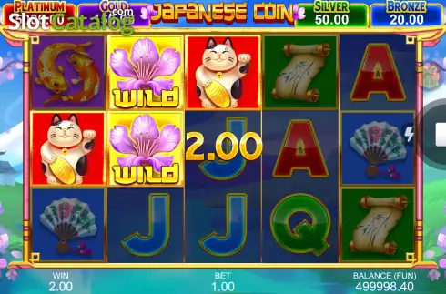Οθόνη3. Japanese Coin: Hold The Spin Κουλοχέρης 
