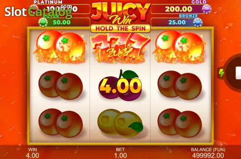 Οθόνη3. Juicy Win: Hold The Spin Κουλοχέρης 