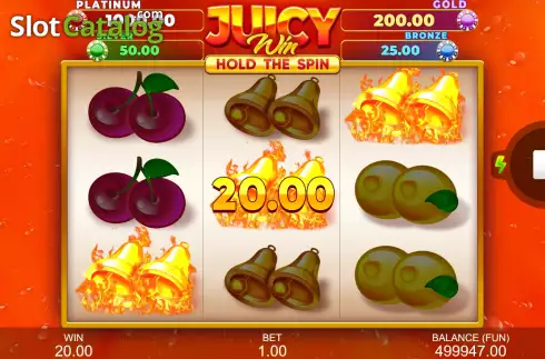 Οθόνη4. Juicy Win: Hold The Spin Κουλοχέρης 