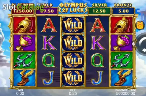 Οθόνη2. Olympus of Luck: Hold the Spin Κουλοχέρης